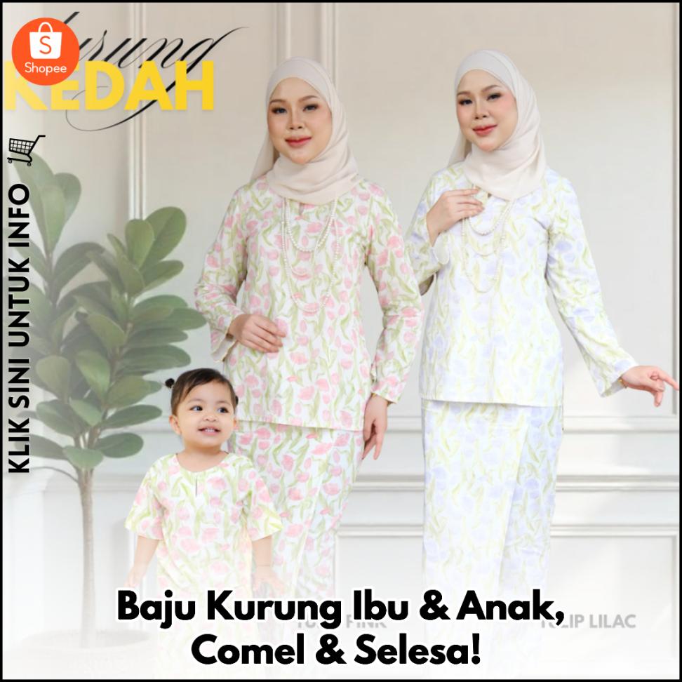 Baju Kurung Ibu & Anak, Comel & Selesa!