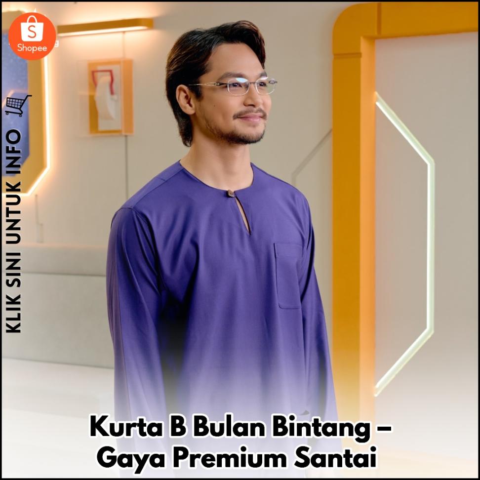 Kurta B Bulan Bintang – Gaya Premium Santai