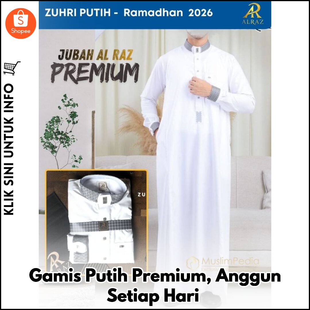 Gamis Putih Premium, Anggun Setiap Hari