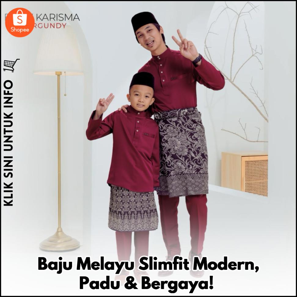 Baju Melayu Slimfit Modern, Padu & Bergaya!