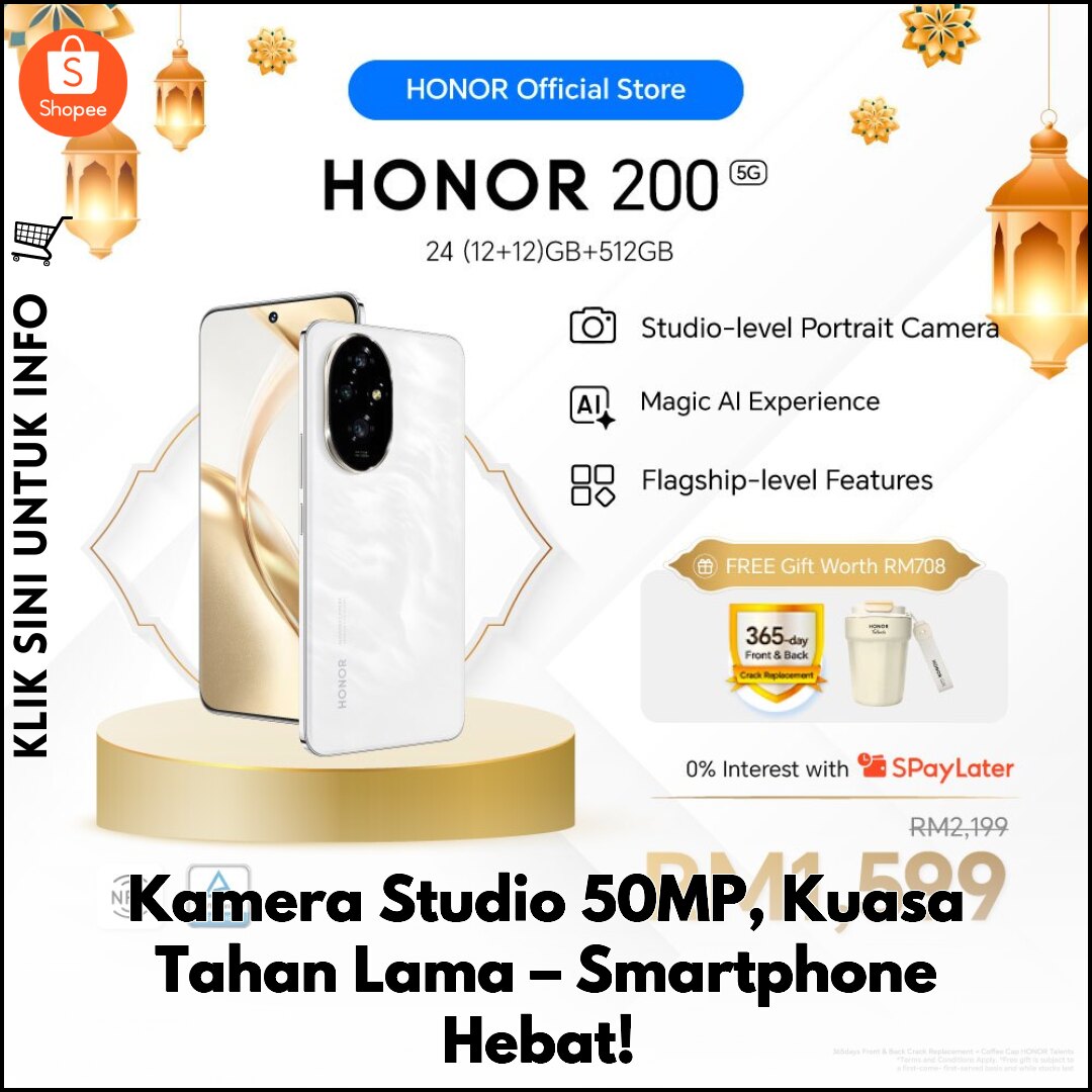 Kamera Studio 50MP, Kuasa Tahan Lama – Smartphone Hebat!