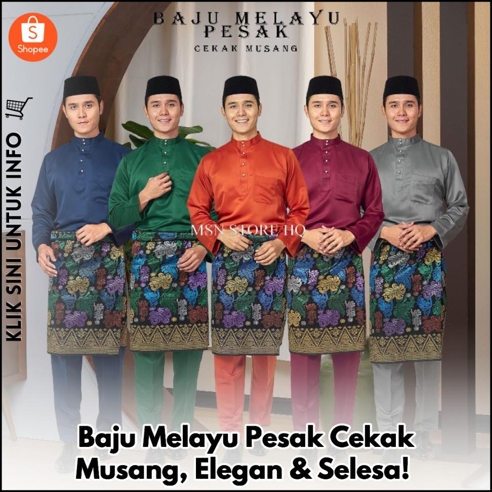 Baju Melayu Pesak Cekak Musang, Elegan & Selesa!