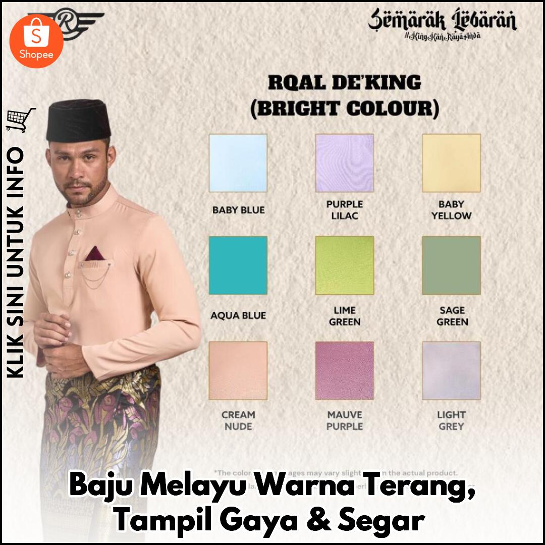 Baju Melayu Warna Terang, Tampil Gaya & Segar
