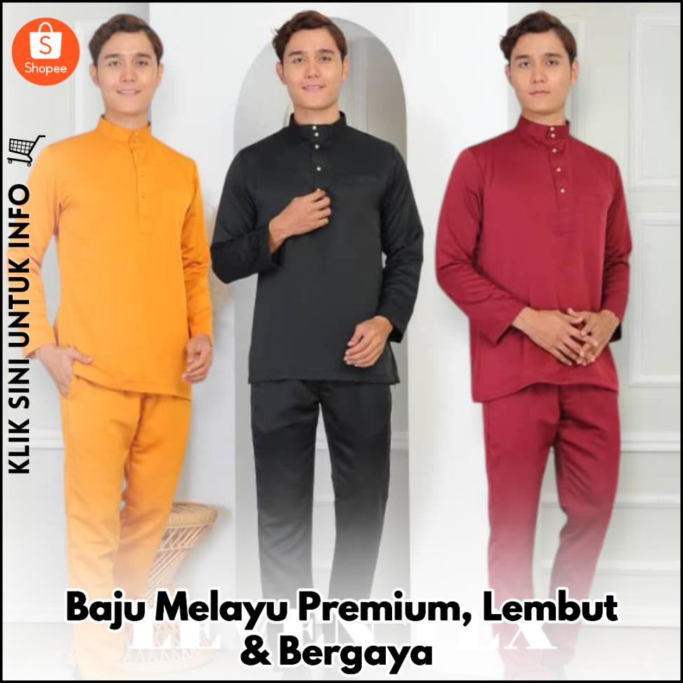 Baju Melayu Premium, Lembut & Bergaya