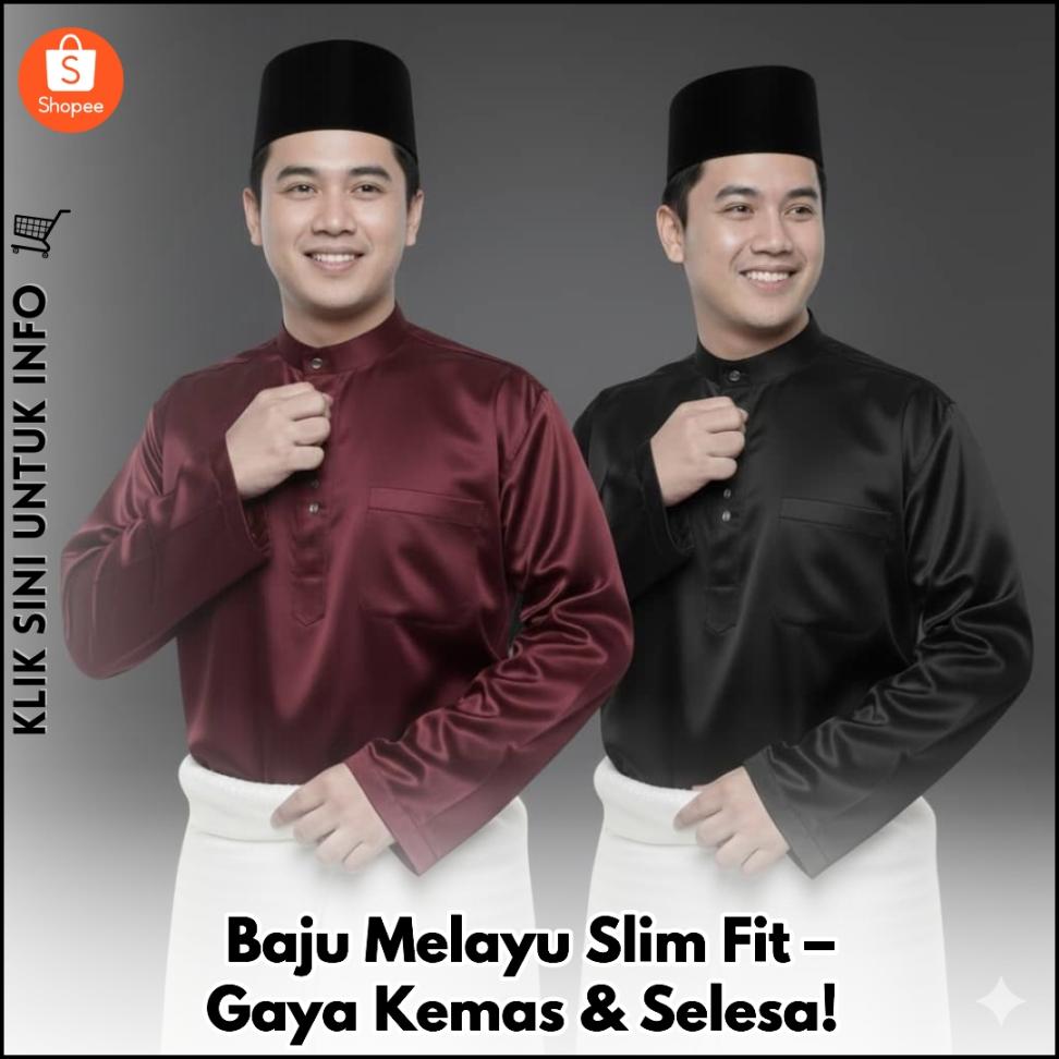 Baju Melayu Slim Fit – Gaya Kemas & Selesa!