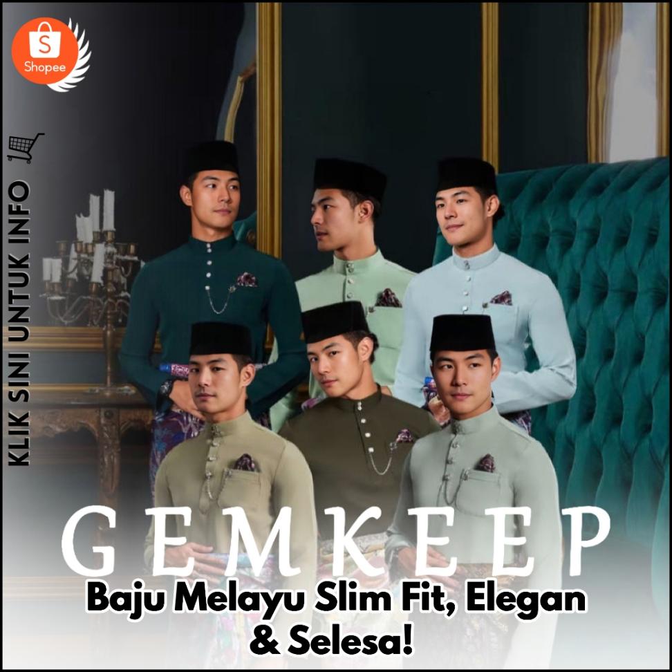 Baju Melayu Slim Fit, Elegan & Selesa!