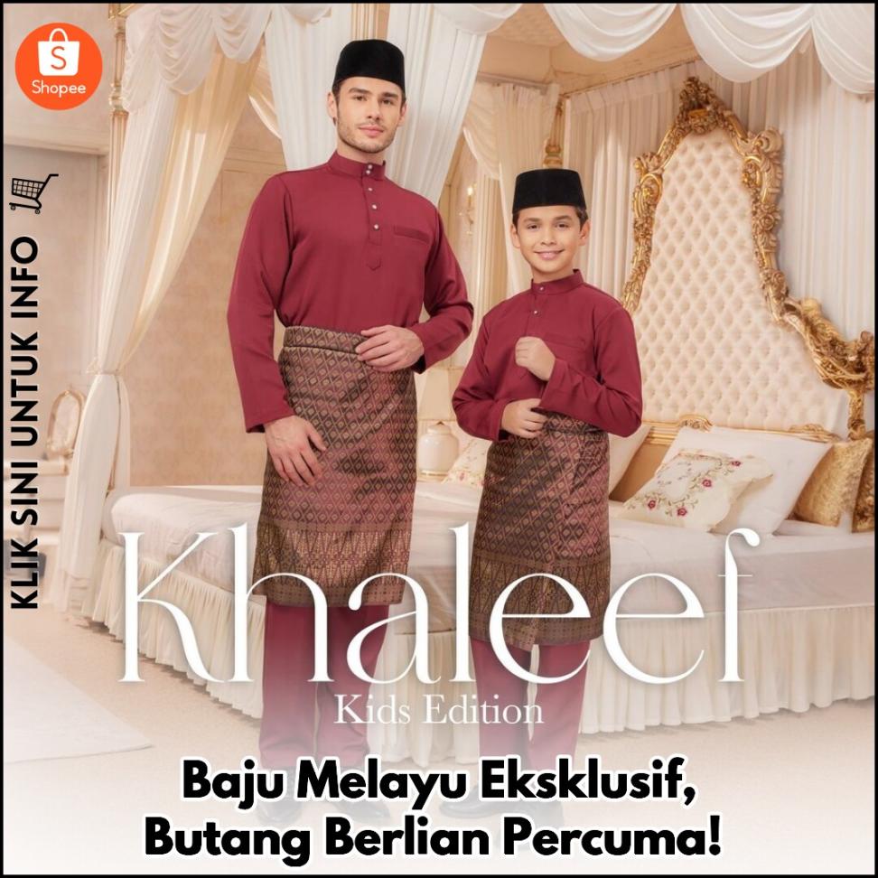 Baju Melayu Eksklusif, Butang Berlian Percuma!