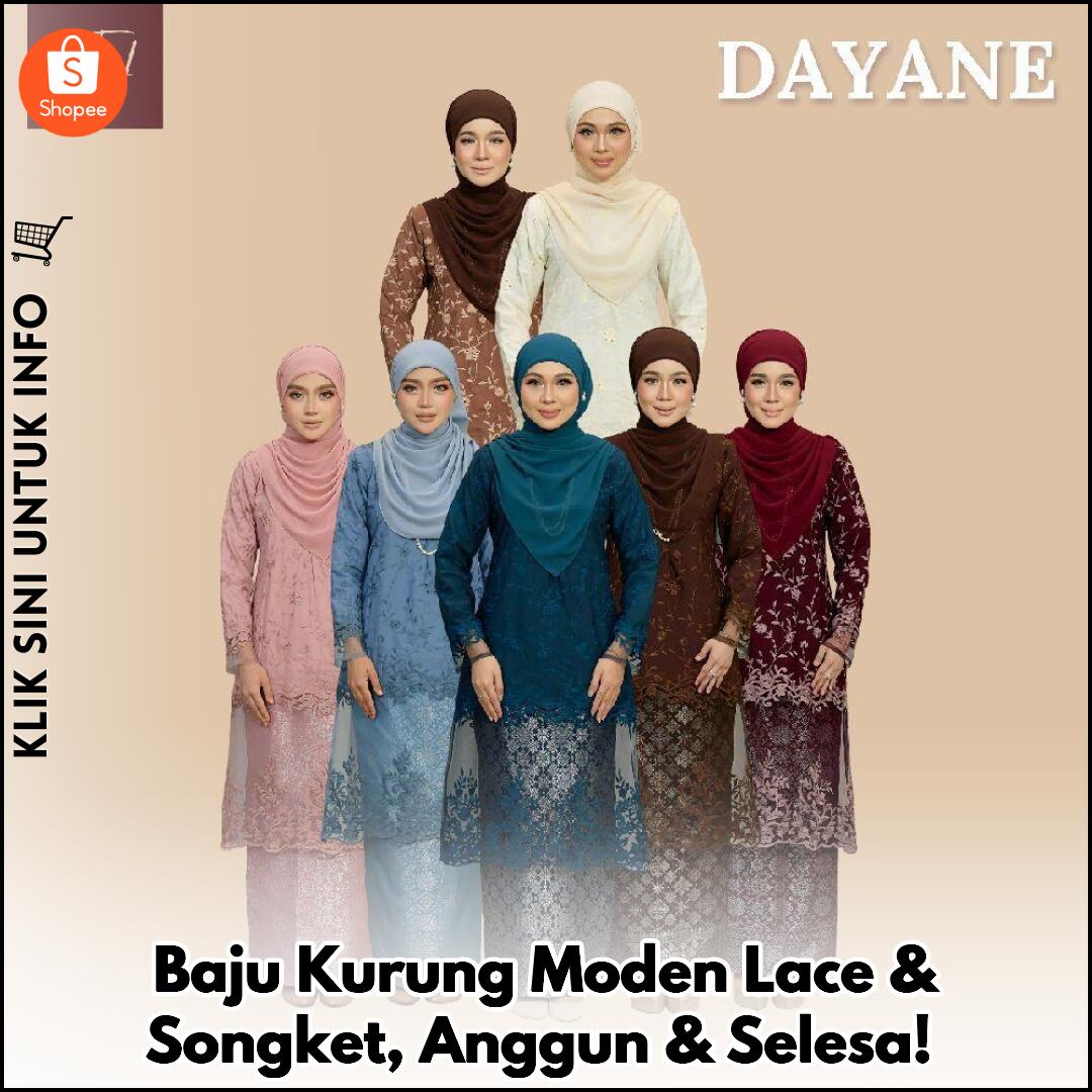 Baju Kurung Moden Lace & Songket, Anggun & Selesa!