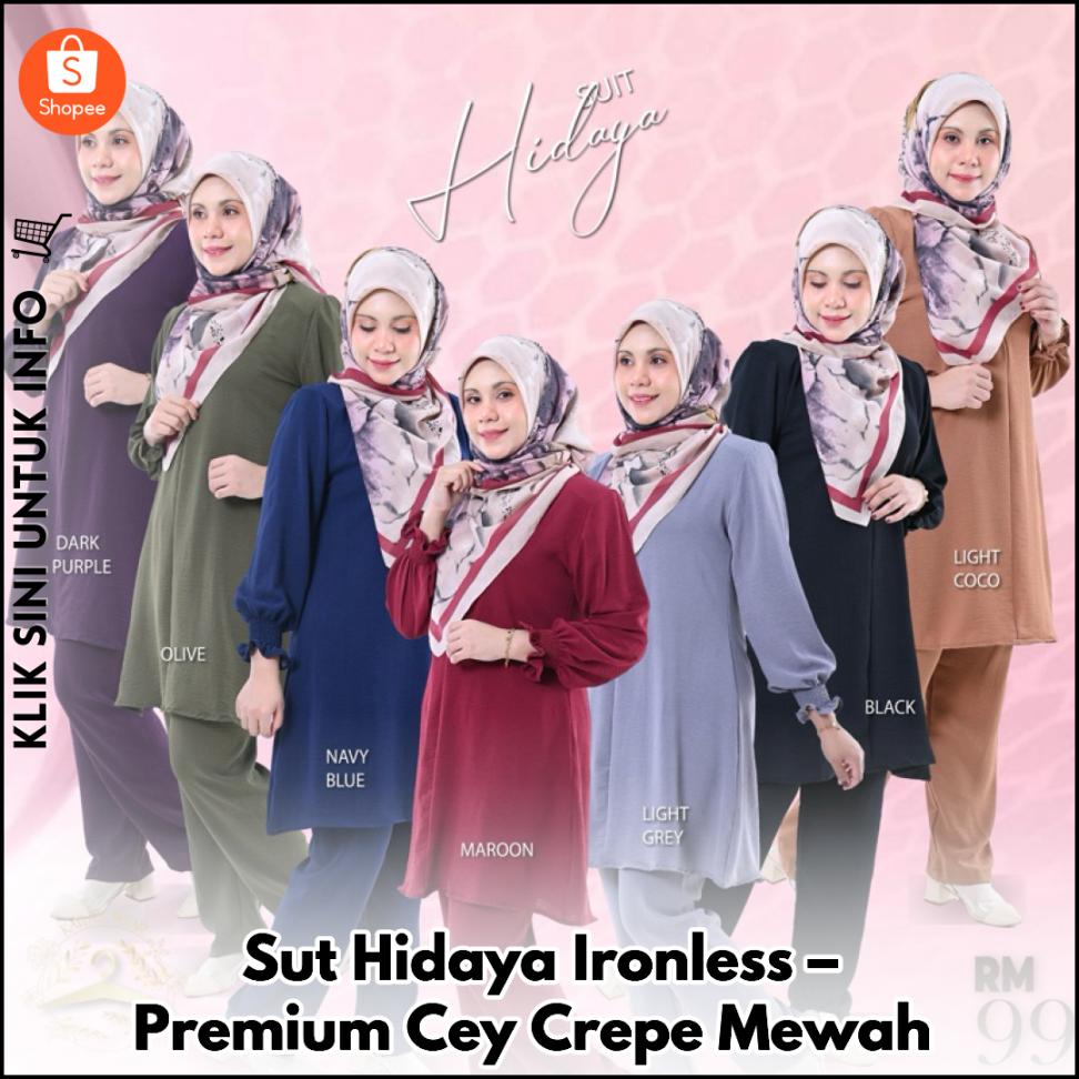 Sut Hidaya Ironless – Premium Cey Crepe Mewah