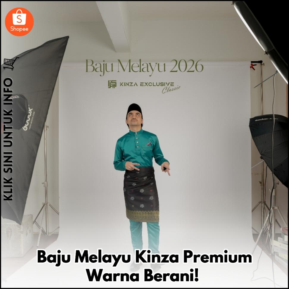 Baju Melayu Kinza Premium Warna Berani!