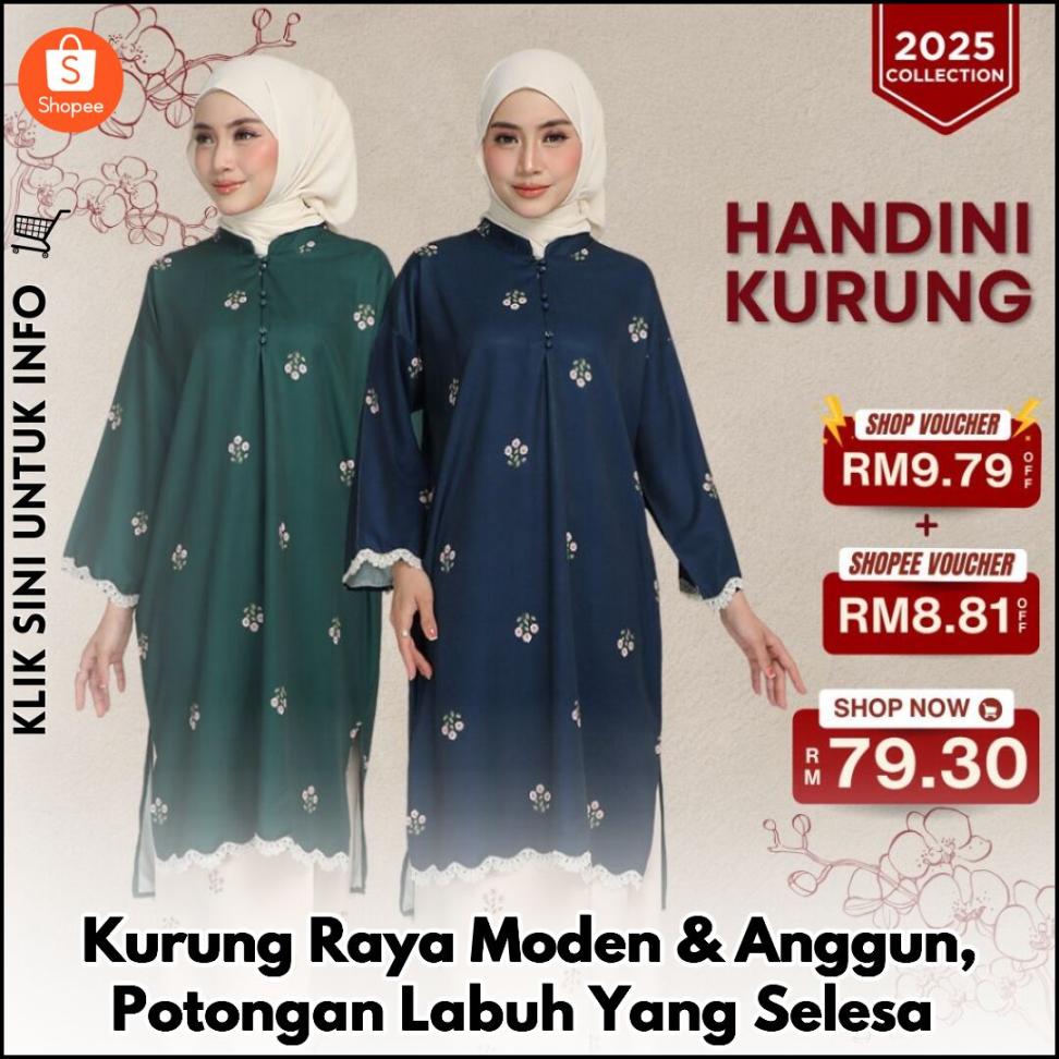 Kurung Raya Moden & Anggun, Potongan Labuh Yang Selesa