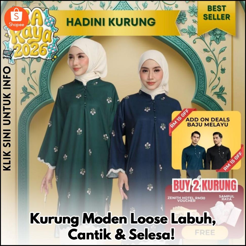Kurung Moden Loose & Labuh, Cantik dan Selesa!