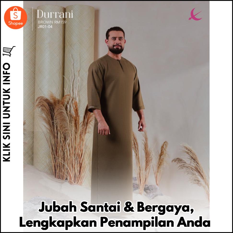 Jubah Santai & Bergaya, Lengkapkan Penampilan Anda