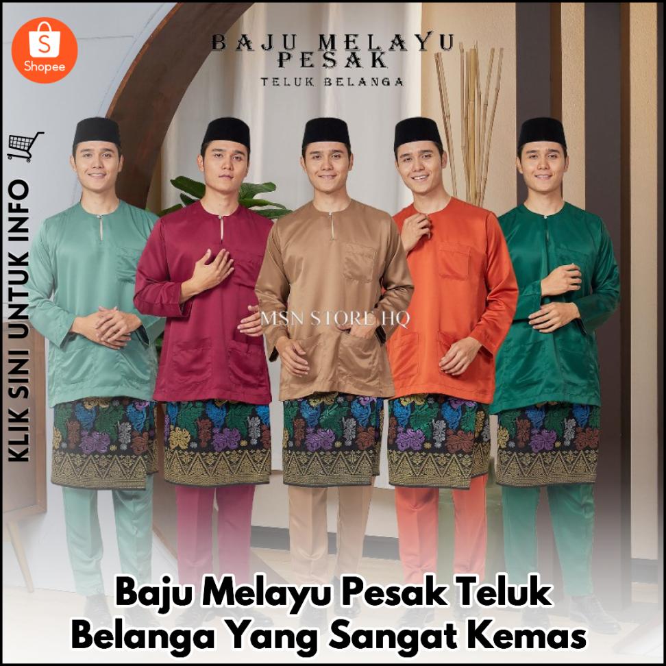 Baju Melayu Pesak Teluk Belanga Yang Sangat Kemas