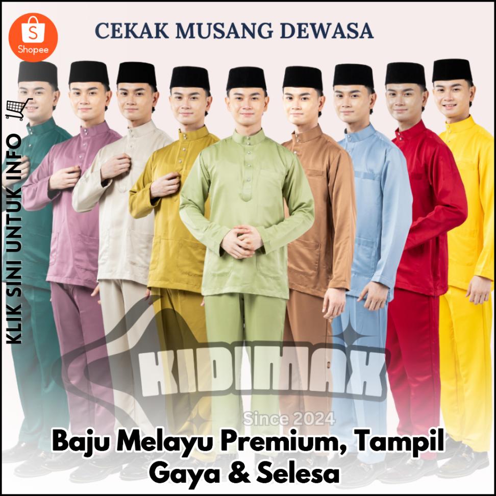 Baju Melayu Premium, Tampil Gaya & Selesa