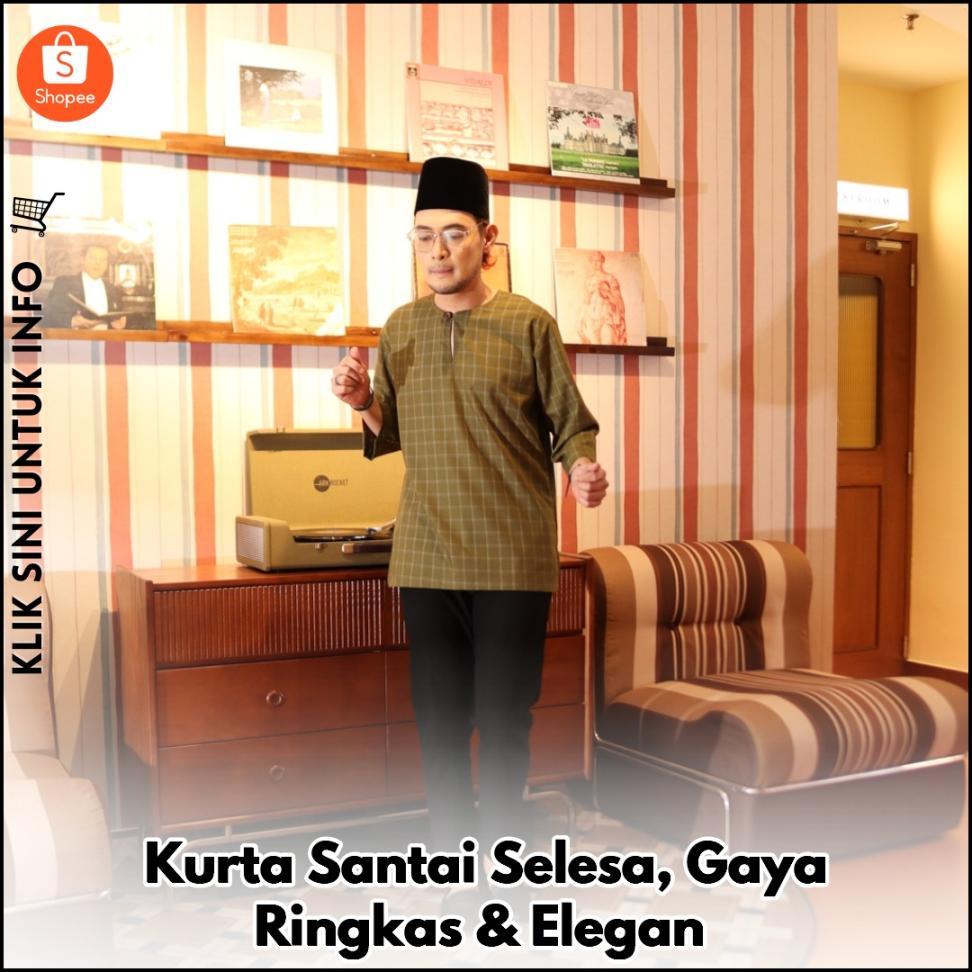 Kurta Santai Selesa, Gaya Ringkas & Elegan