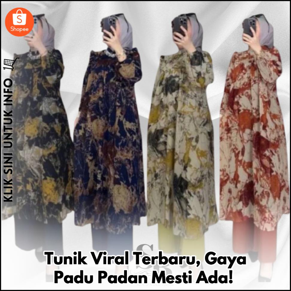 Tunik Viral Terbaru, Gaya Padu Padan Mesti Ada!