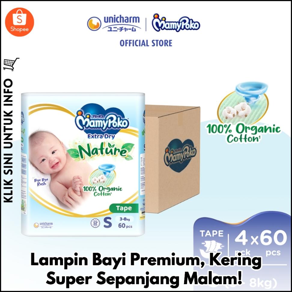 Lampin Bayi Premium, Kering Super Sepanjang Malam!