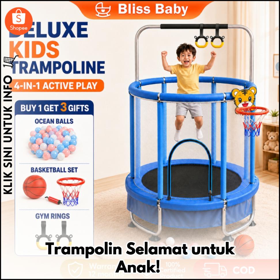 Trampolin Selamat untuk Anak!