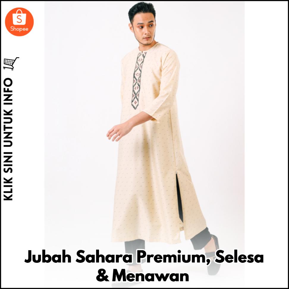 Jubah Sahara Premium, Selesa & Menawan