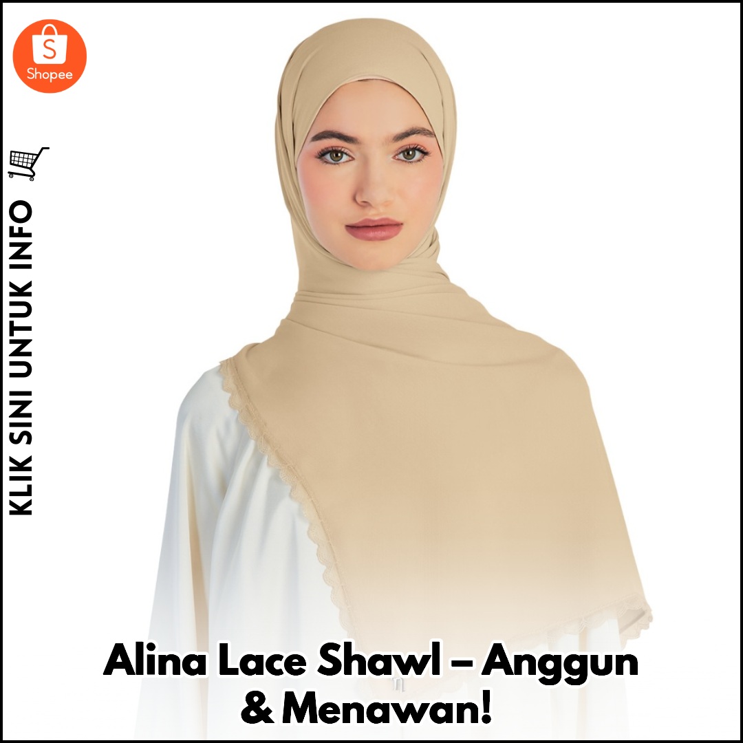 Alina Lace Shawl – Anggun & Menawan!