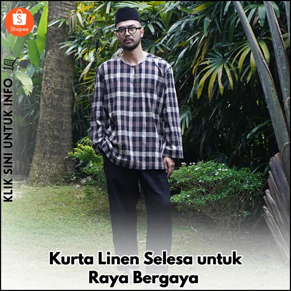 Kurta Linen Selesa untuk Raya Bergaya