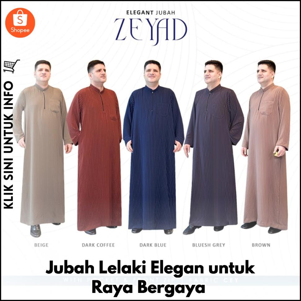 Jubah Lelaki Elegan untuk Raya Bergaya
