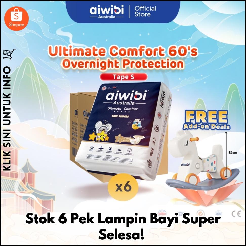 Stok 6 Pek Lampin Bayi Super Selesa!