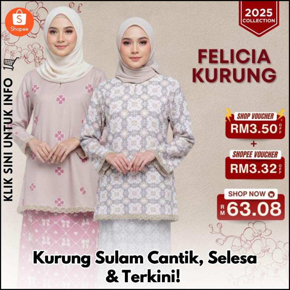 Kurung Sulam Cantik, Selesa & Terkini!