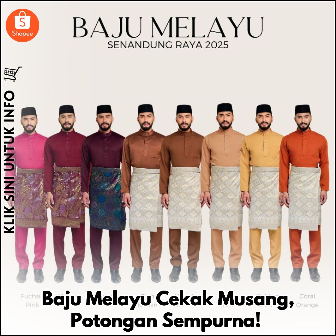 Baju Melayu Cekak Musang, Potongan Sempurna!