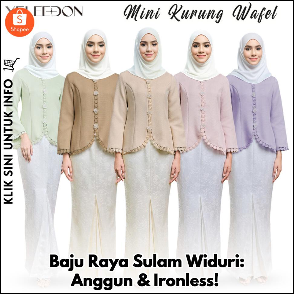 Baju Raya Sulam Widuri: Anggun & Ironless!
