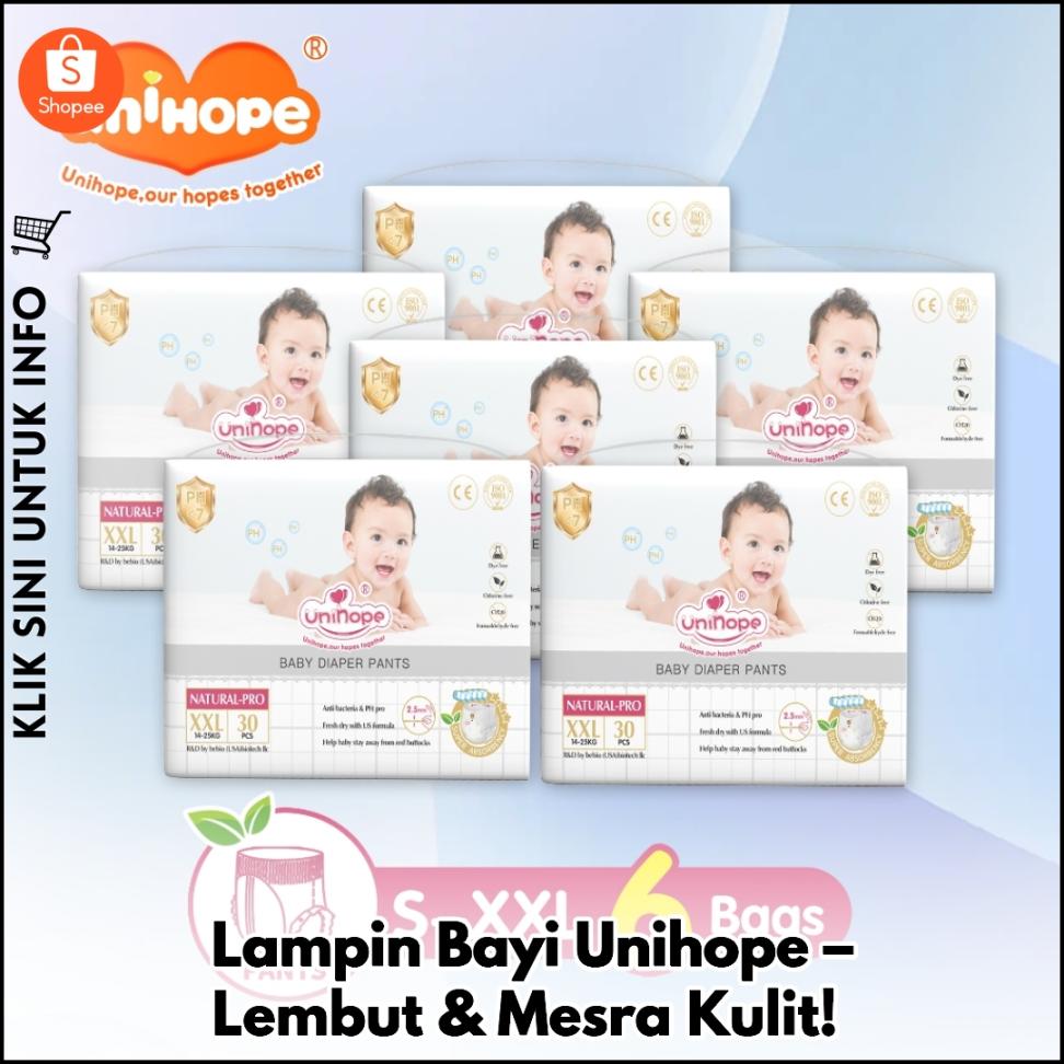 Lampin Bayi Unihope – Lembut & Mesra Kulit!