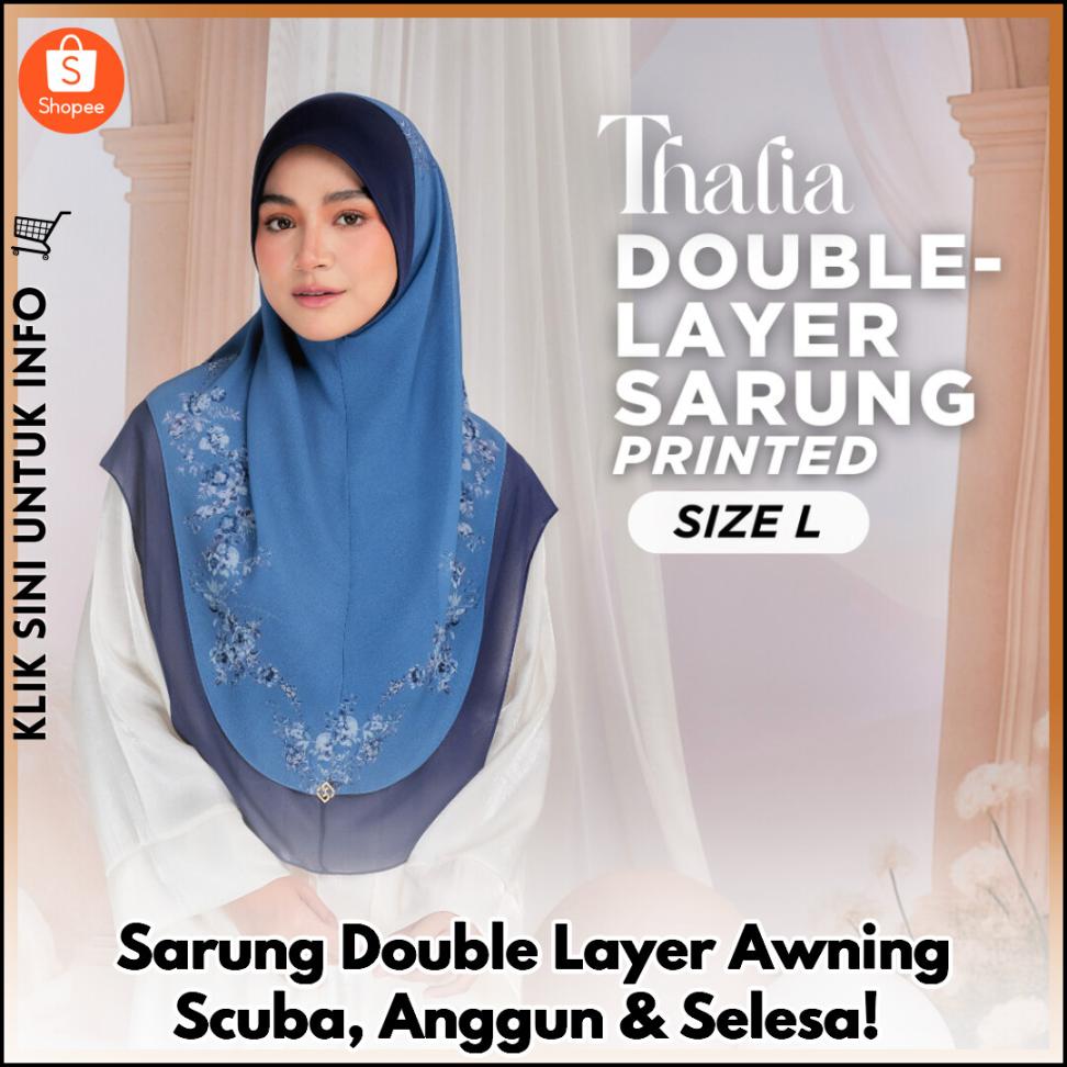 Sarung Double Layer Awning Scuba, Anggun & Selesa!