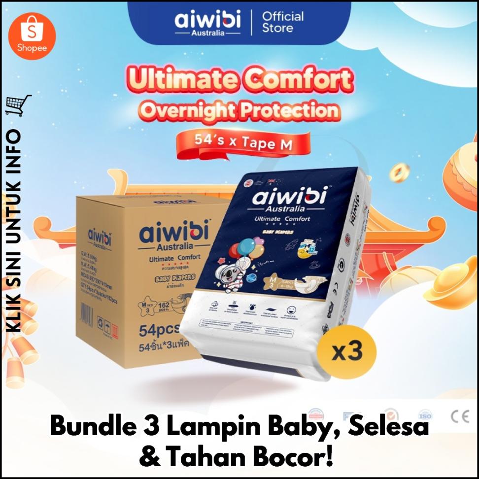Bundle 3 Lampin Baby, Selesa & Tahan Bocor!