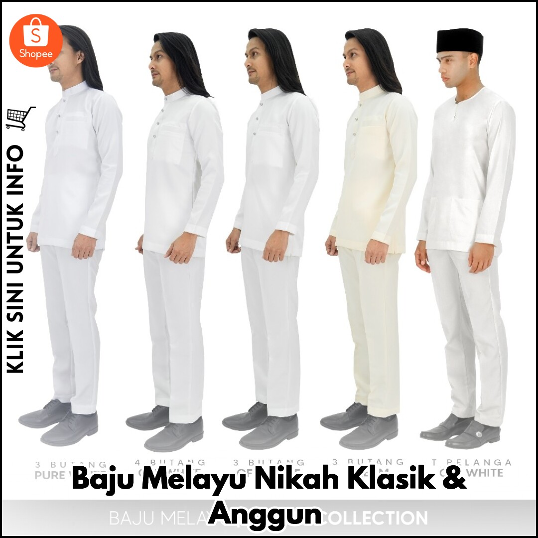 Baju Melayu Nikah Klasik & Anggun