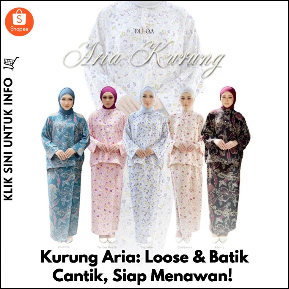 Kurung Aria: Loose & Batik Cantik, Siap Menawan!