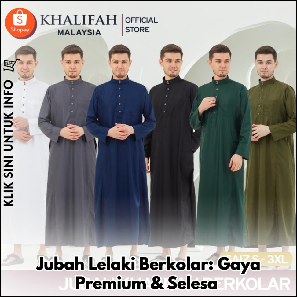Jubah Lelaki Berkolar: Gaya Premium & Selesa