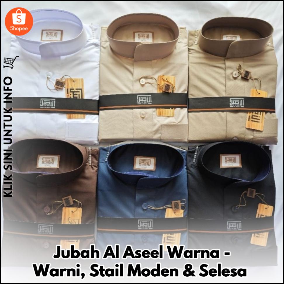 Jubah Al Aseel Warna-Warni, Stail Moden & Selesa