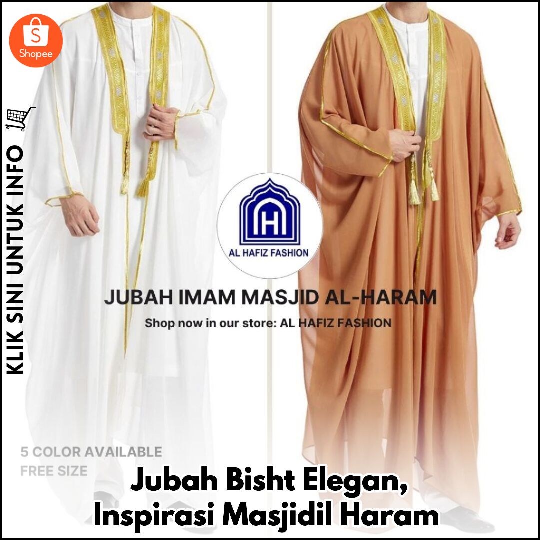 Jubah Bisht Elegan, Inspirasi Masjidil Haram