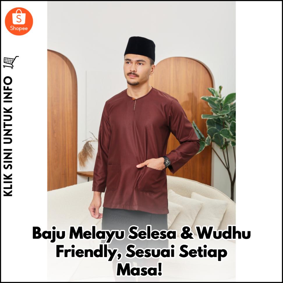 Baju Melayu Teluk Belanga Selesa & Wudhu Friendly