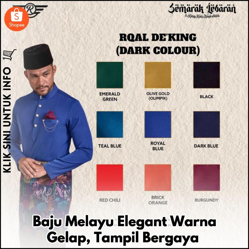 Baju Melayu Elegant Warna Gelap, Tampil Bergaya
