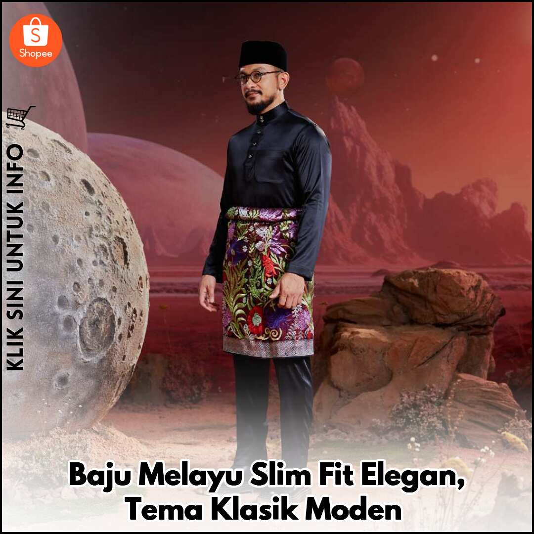 Baju Melayu Slim Fit Elegan, Tema Klasik Moden