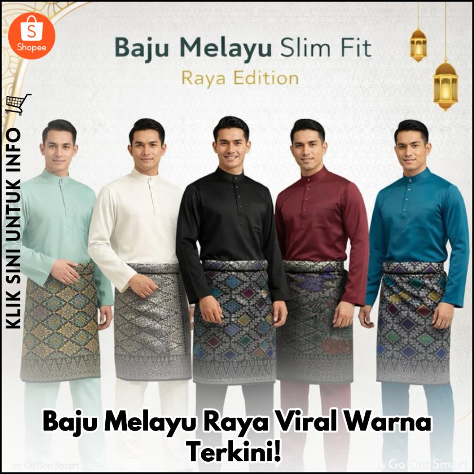 Baju Melayu Raya Viral Warna Terkini!