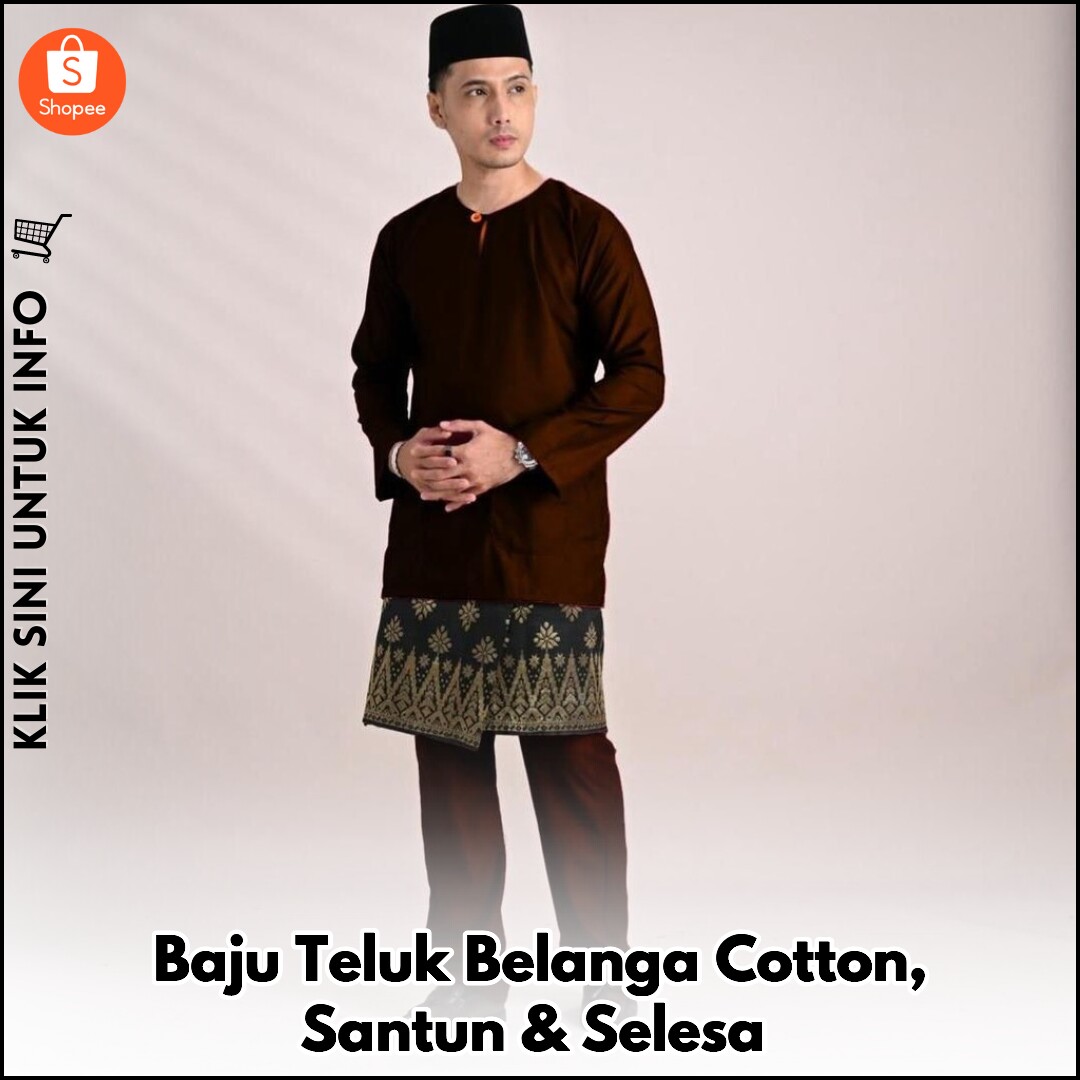 Baju Melayu Teluk Belanga Santai & Selesa