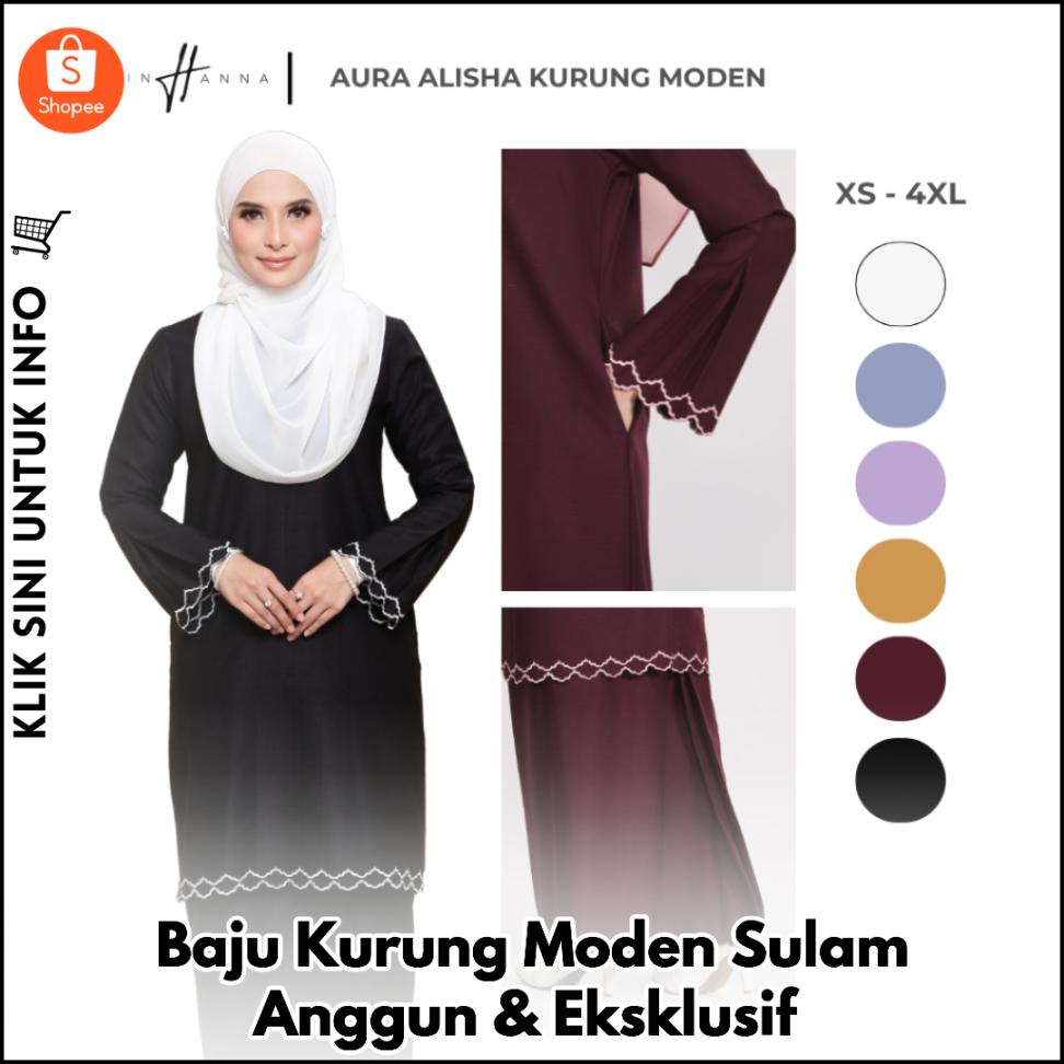 Baju Kurung Moden Sulam Anggun & Eksklusif