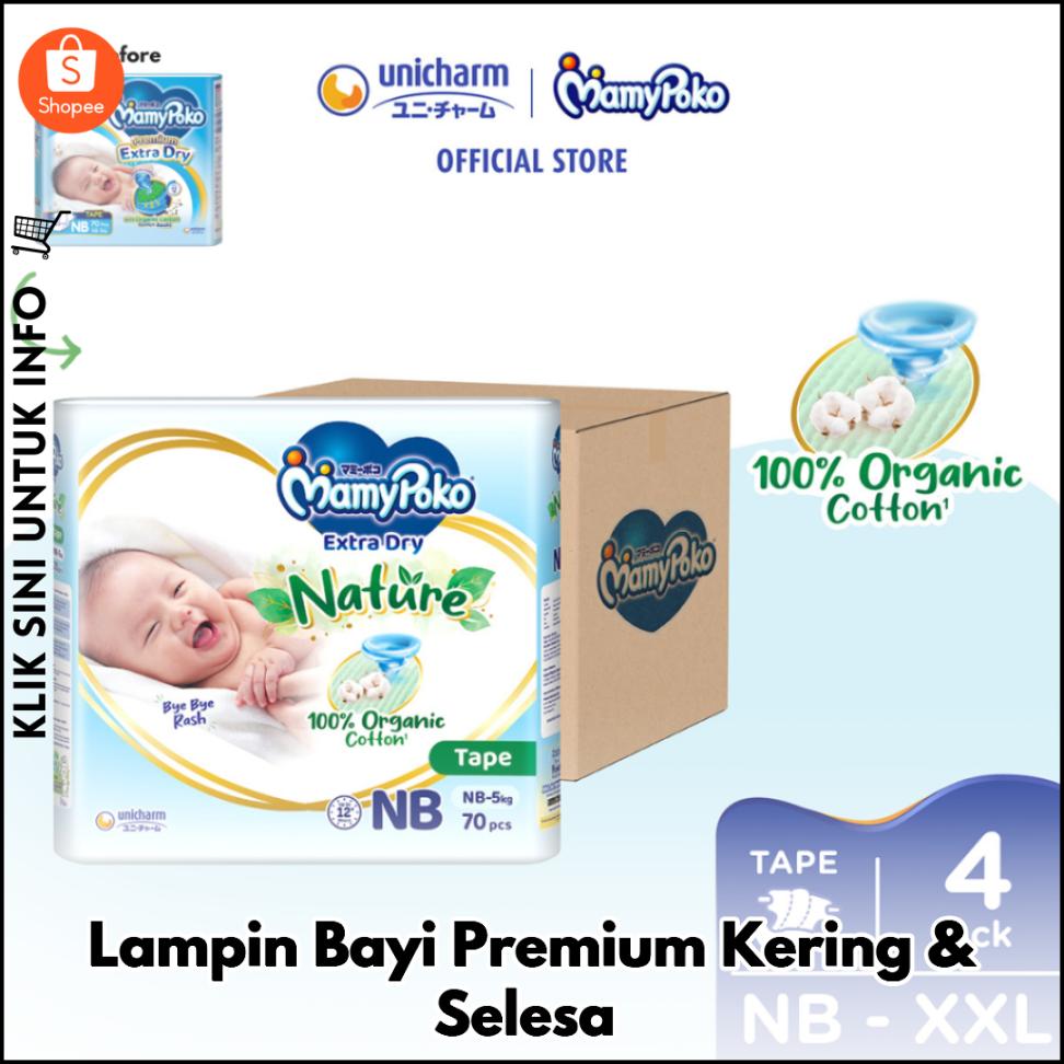 Lampin Bayi Premium Kering & Selesa