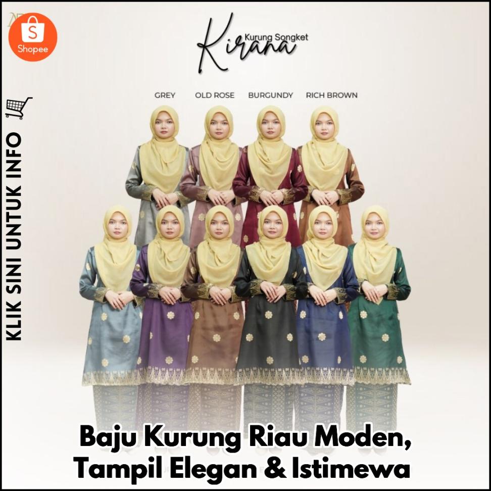 Baju Kurung Riau Moden, Tampil Elegan & Istimewa