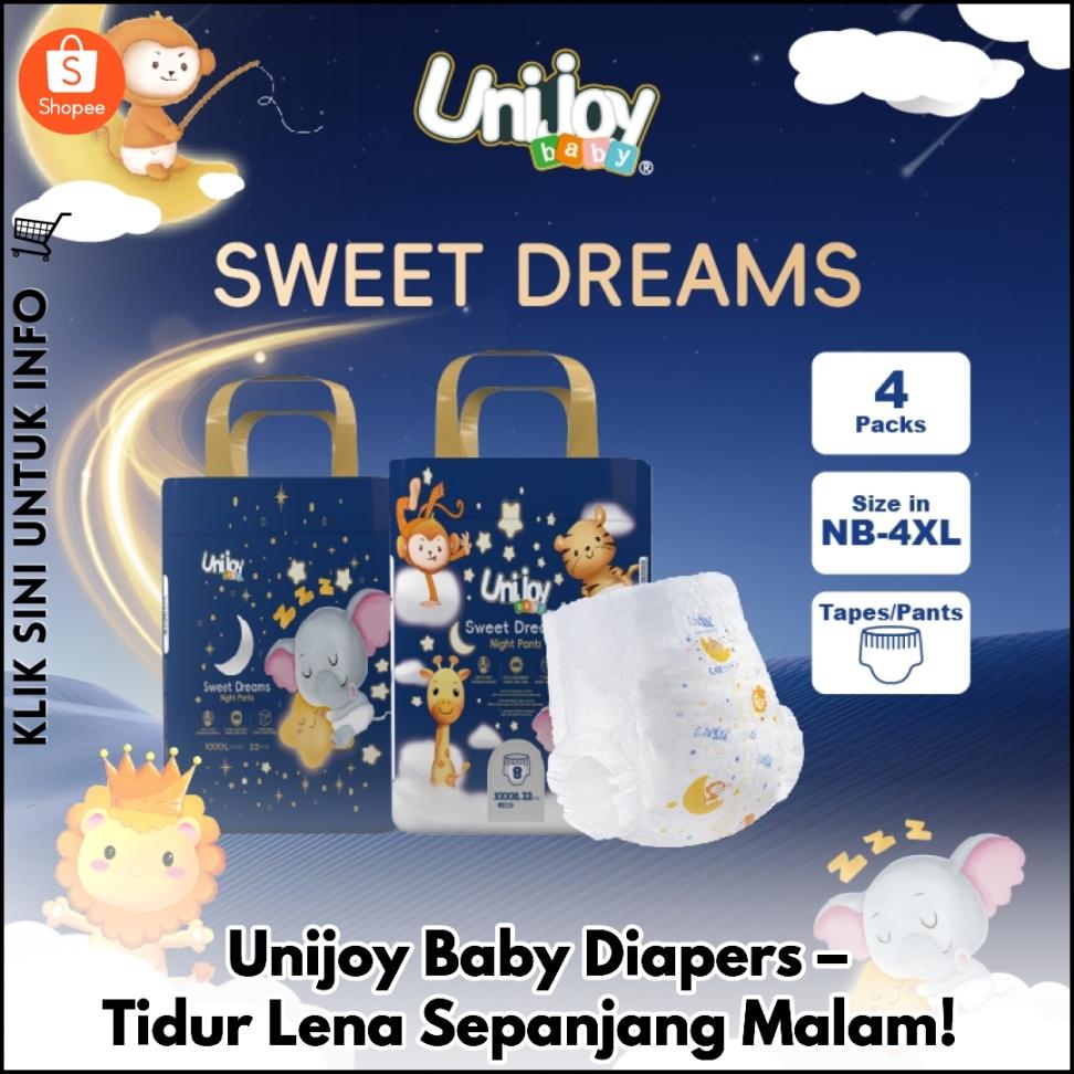 Lampin Baby Unijoy Sweet Dreams – Serap Lebih, Nyenyak!