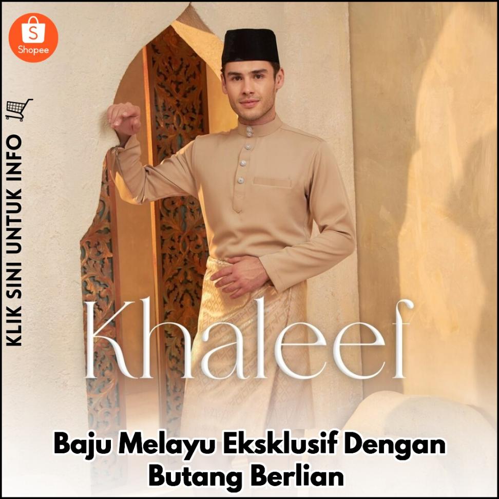 Baju Melayu Eksklusif Dengan Butang Berlian