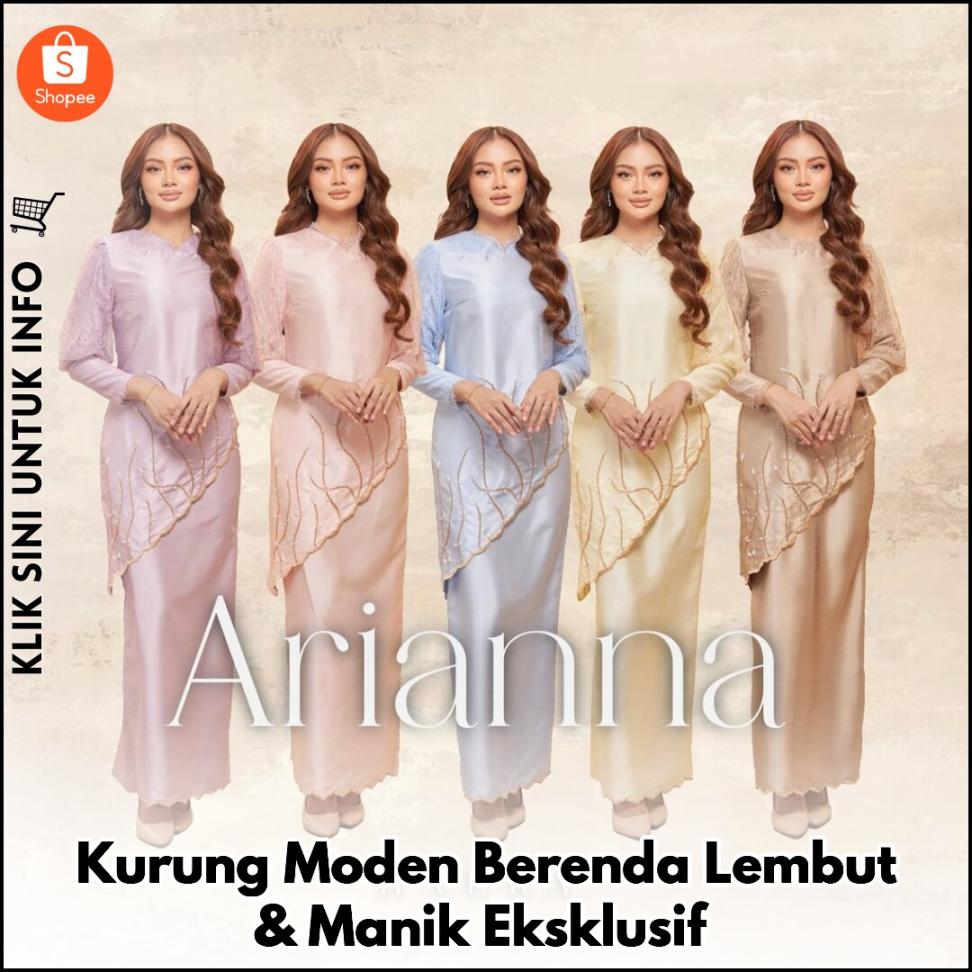 Kurung Moden Berenda Lembut & Manik Eksklusif